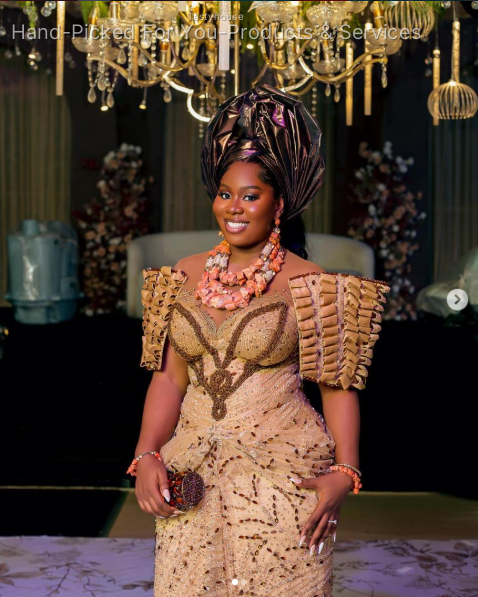Gold Traditional Wedding Outfit