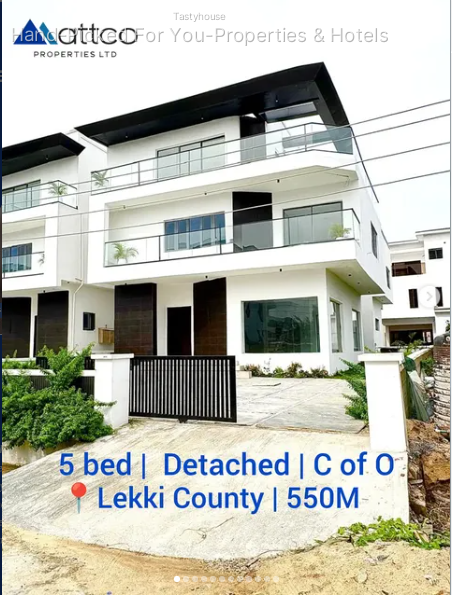 5 Bedroom Fully Detached Duplex For Sale