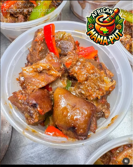 Peppered Goat Meat with Skin