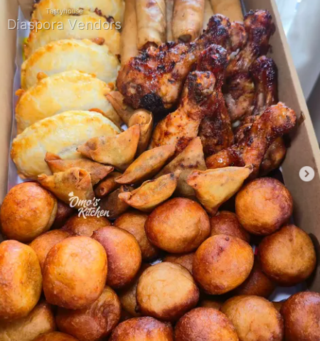 Omos Kitchen Small Chops Platter