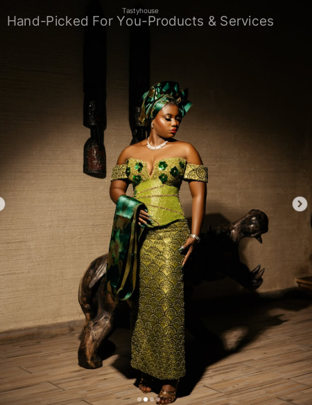 Forest Green Corset Gown