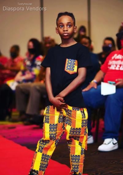 Yellow & Orange Ankara Pant Set