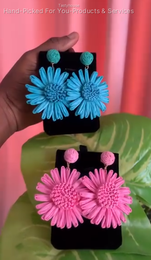 Floral Beach Earrings
