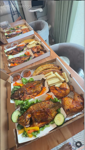 Nigerian Grilled Fish & Chicken Sharing Box