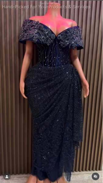 Navy Blue George Dress