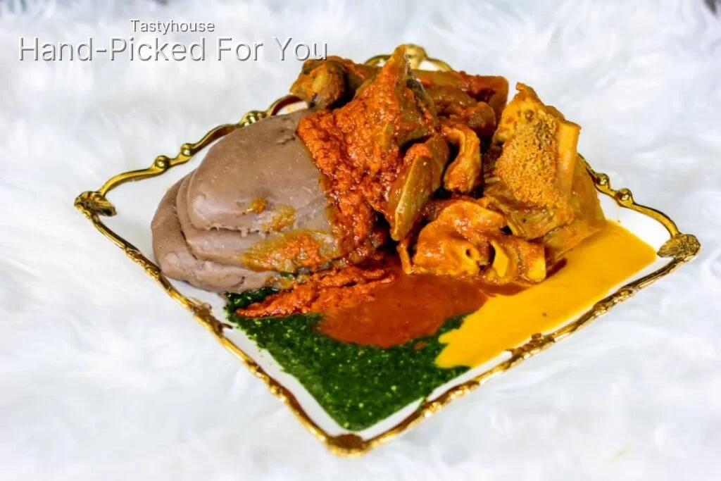 Amala, Gbegiri & Goat Meat