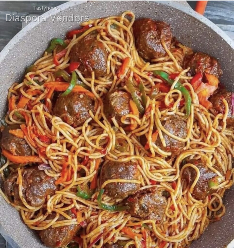 Rice, Spaghetti, Turkey & Plantain