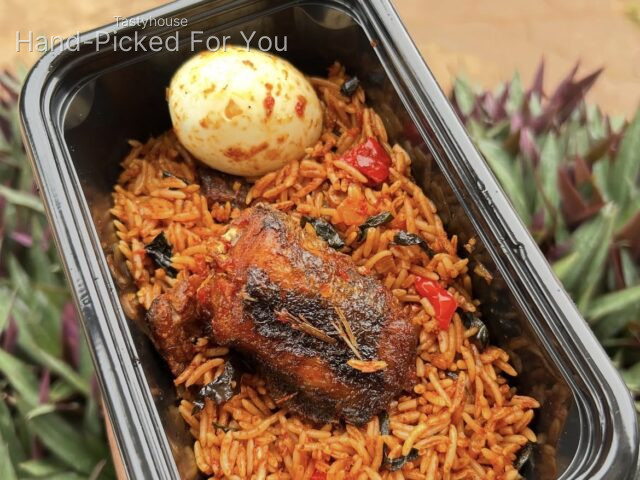 Asun rice and Hake Fish