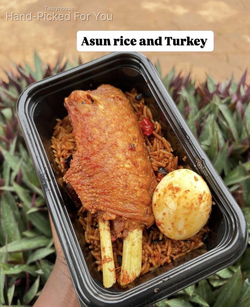 Asun rice and Hake Fish