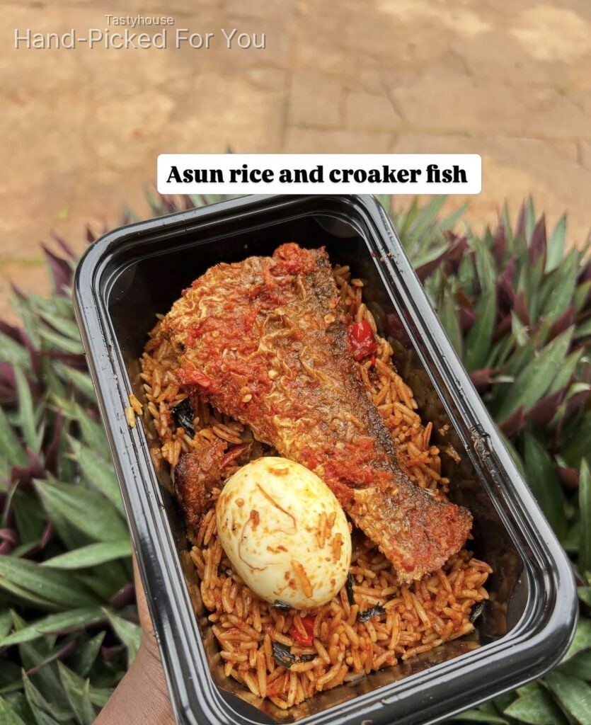 Asun rice and Hake Fish