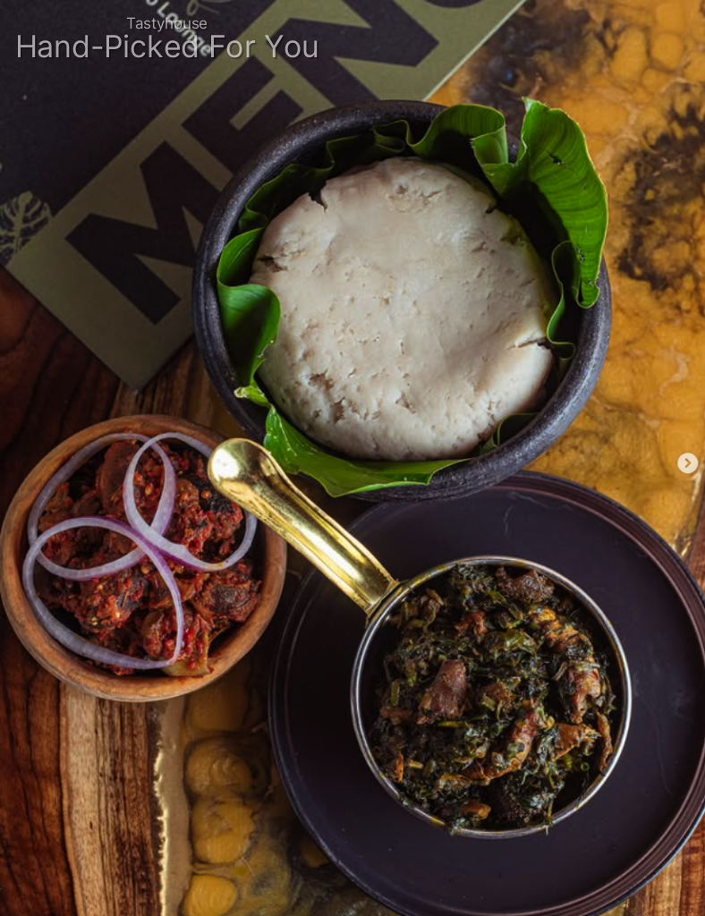 Poundo Yam & Vegetable Soup