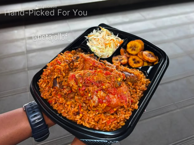 Beta signature Asun jollof combo with chicken
