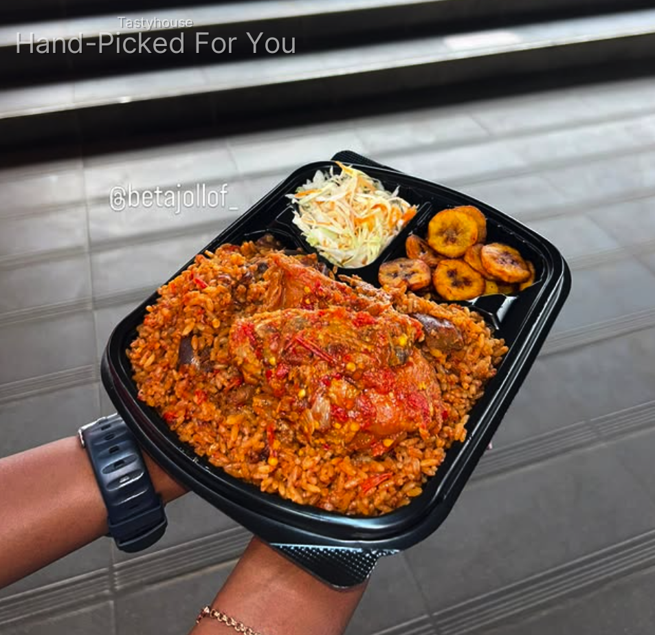 Beta signature Asun jollof combo with chicken