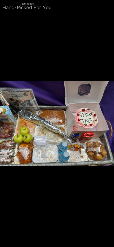 Extravagant food tray