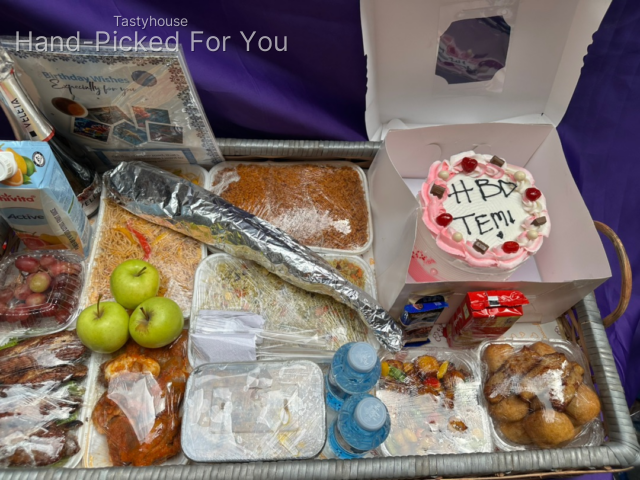 Extravagant food tray