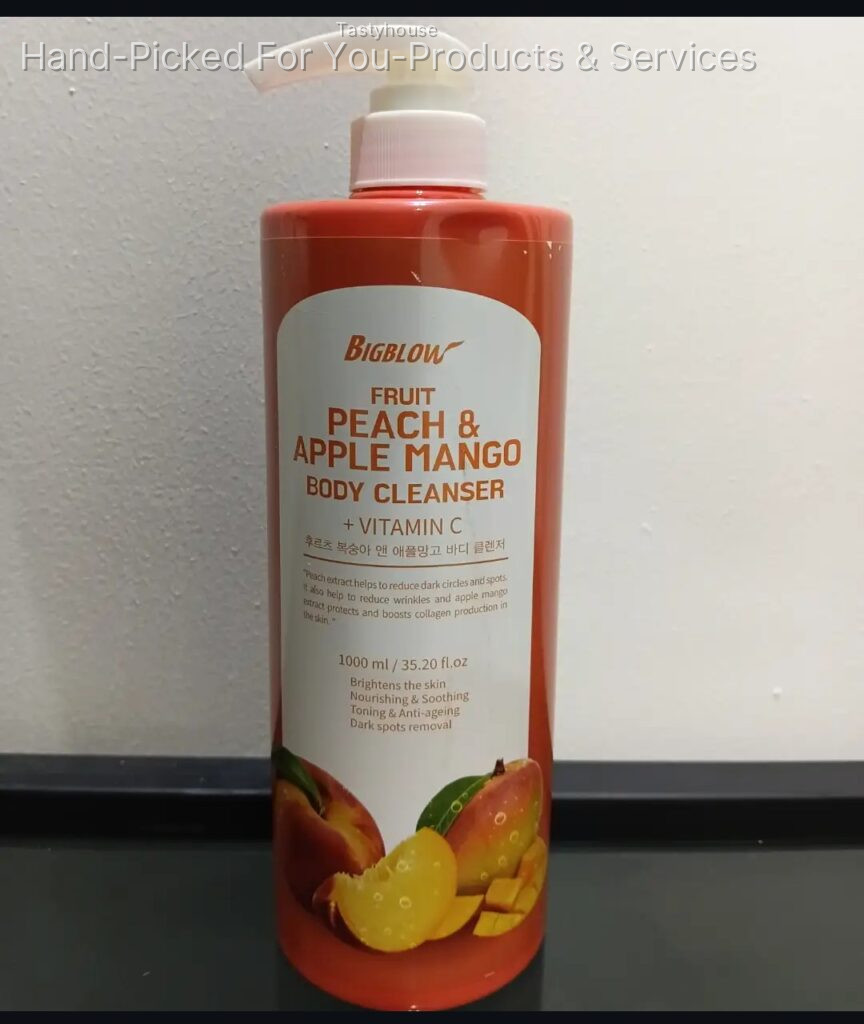Bigblow Fruit Peach & Apple Mango Body Cleanser + Vitamin C.