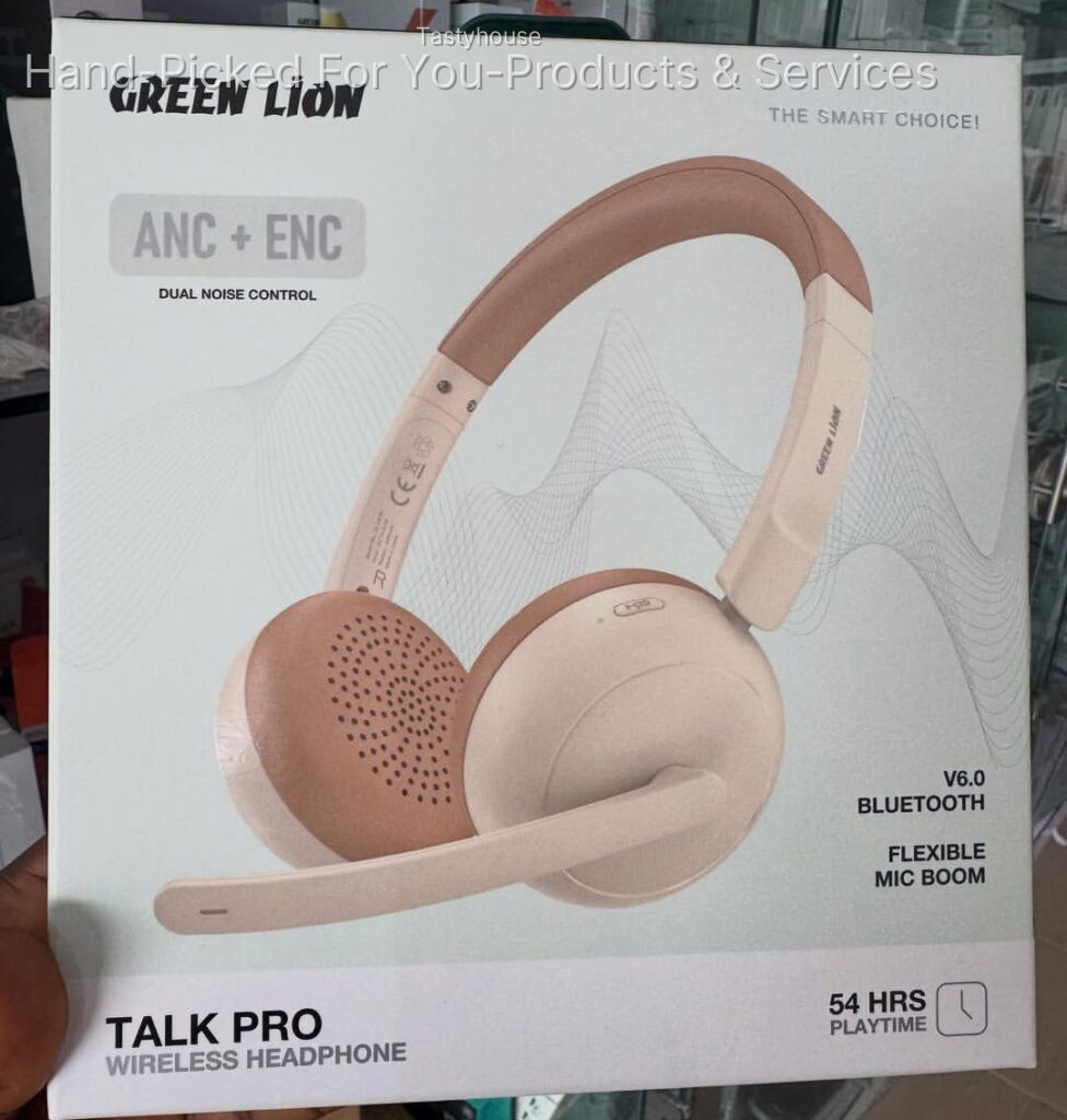 GREENLION DUAL NOISE CONTROL WIRELESS HEADSET (ANC & ENC)