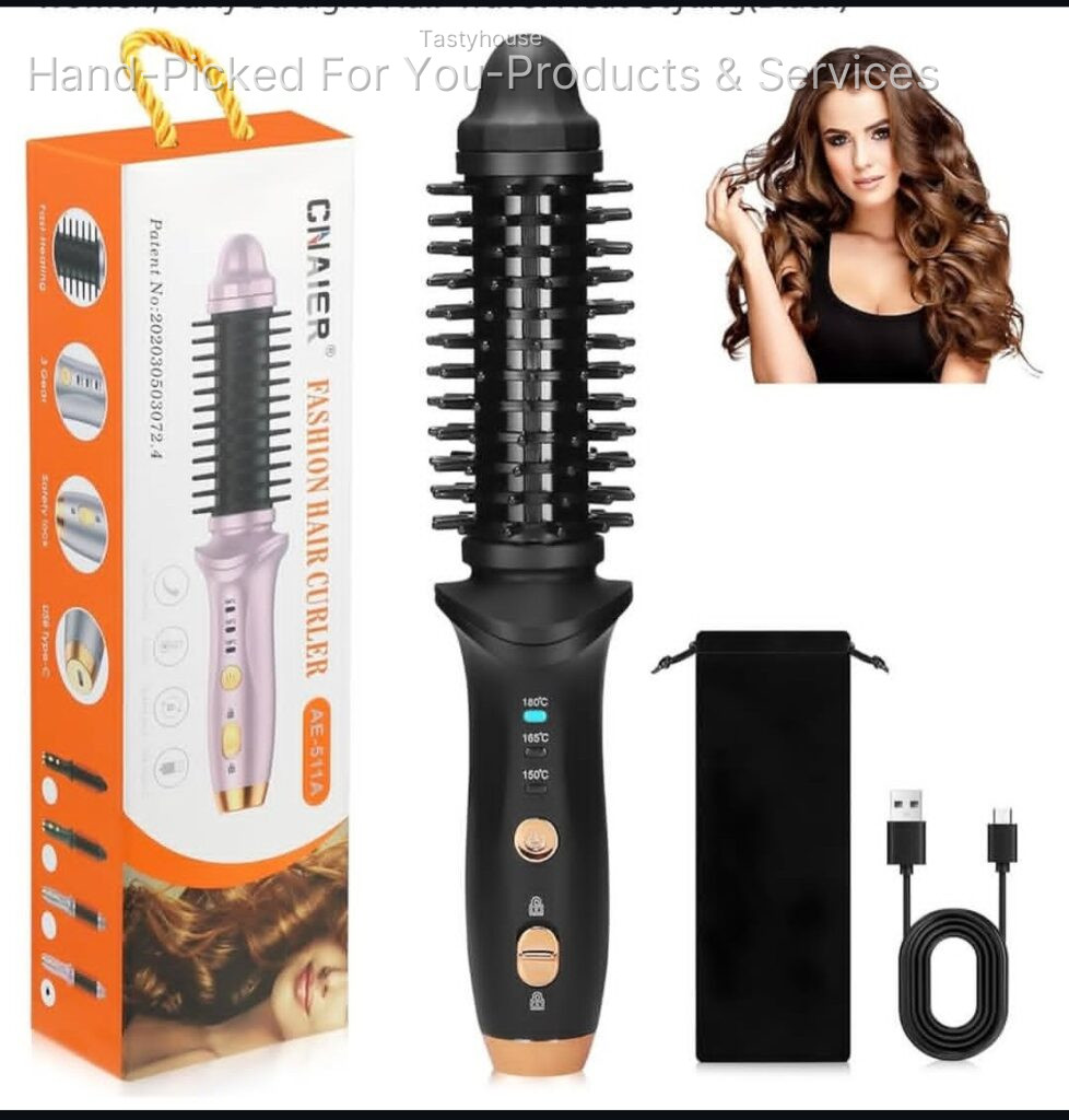 Cordless Curling Iron Brush