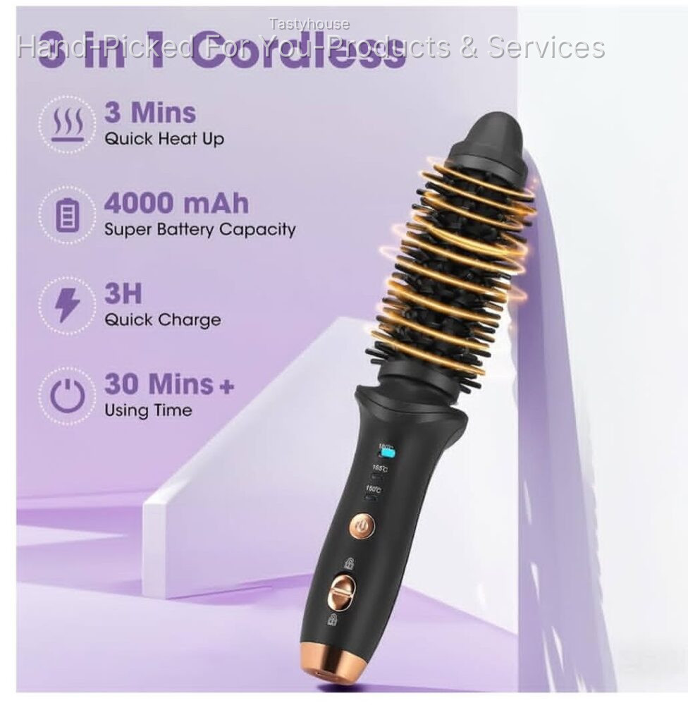 Cordless Curling Iron Brush