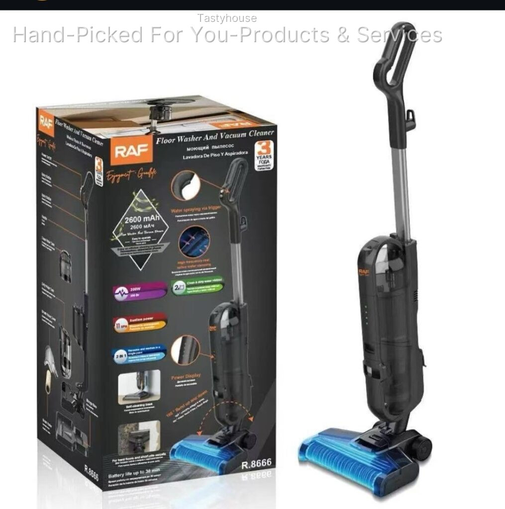 RAF 2in1 Rechargeable Floor Washer and Vacuum Cleaner