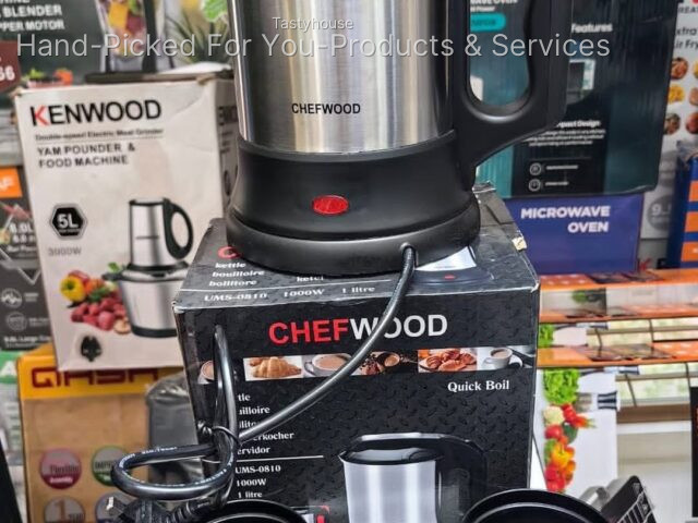 Chefwood stainless travel ketlle with two cups