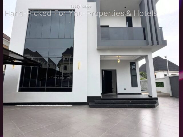 BRAND NEW 5 BEDROOM FULLY DETACHED DUPLEX WITH SWIMMING POOL, ELEVATOR SHAFT & BQ