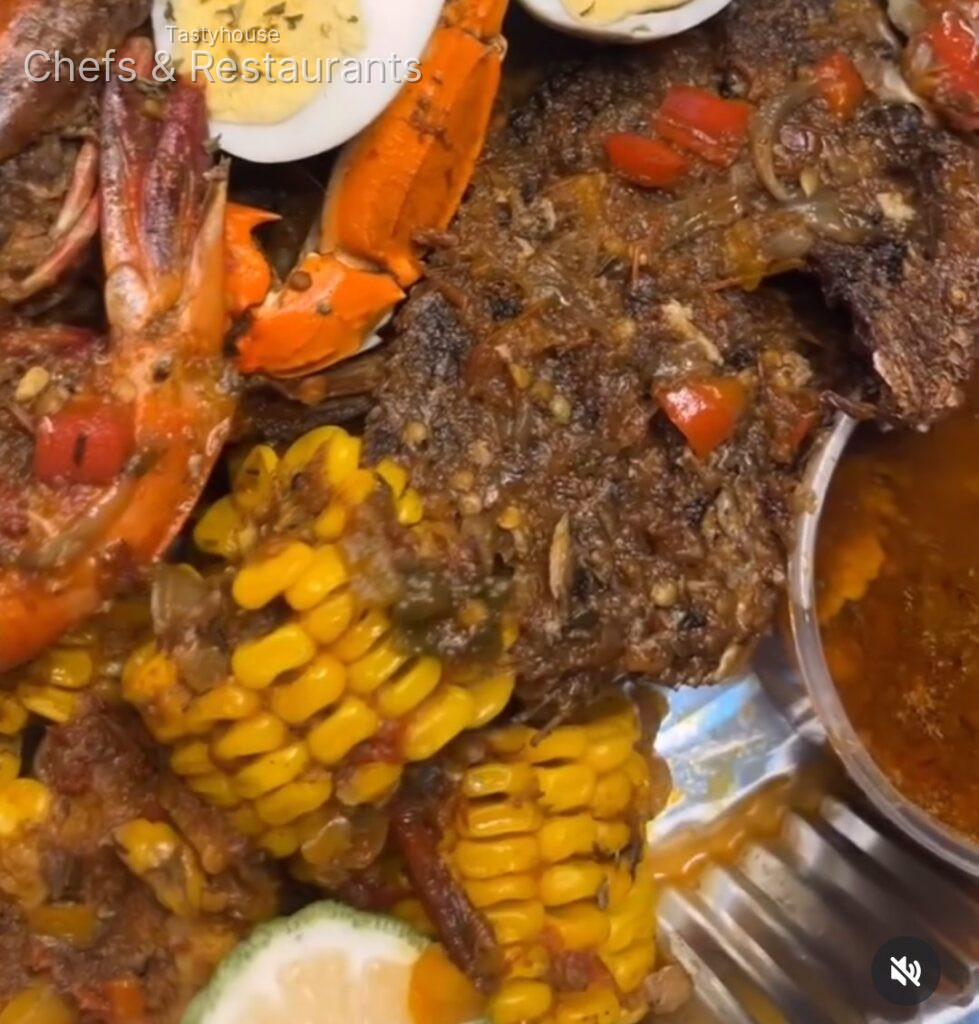 Sea star platter with extra eggs