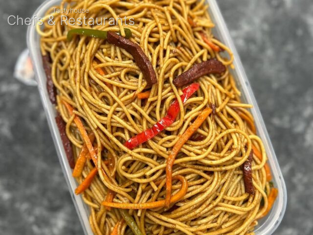 Stir fry spaghetti