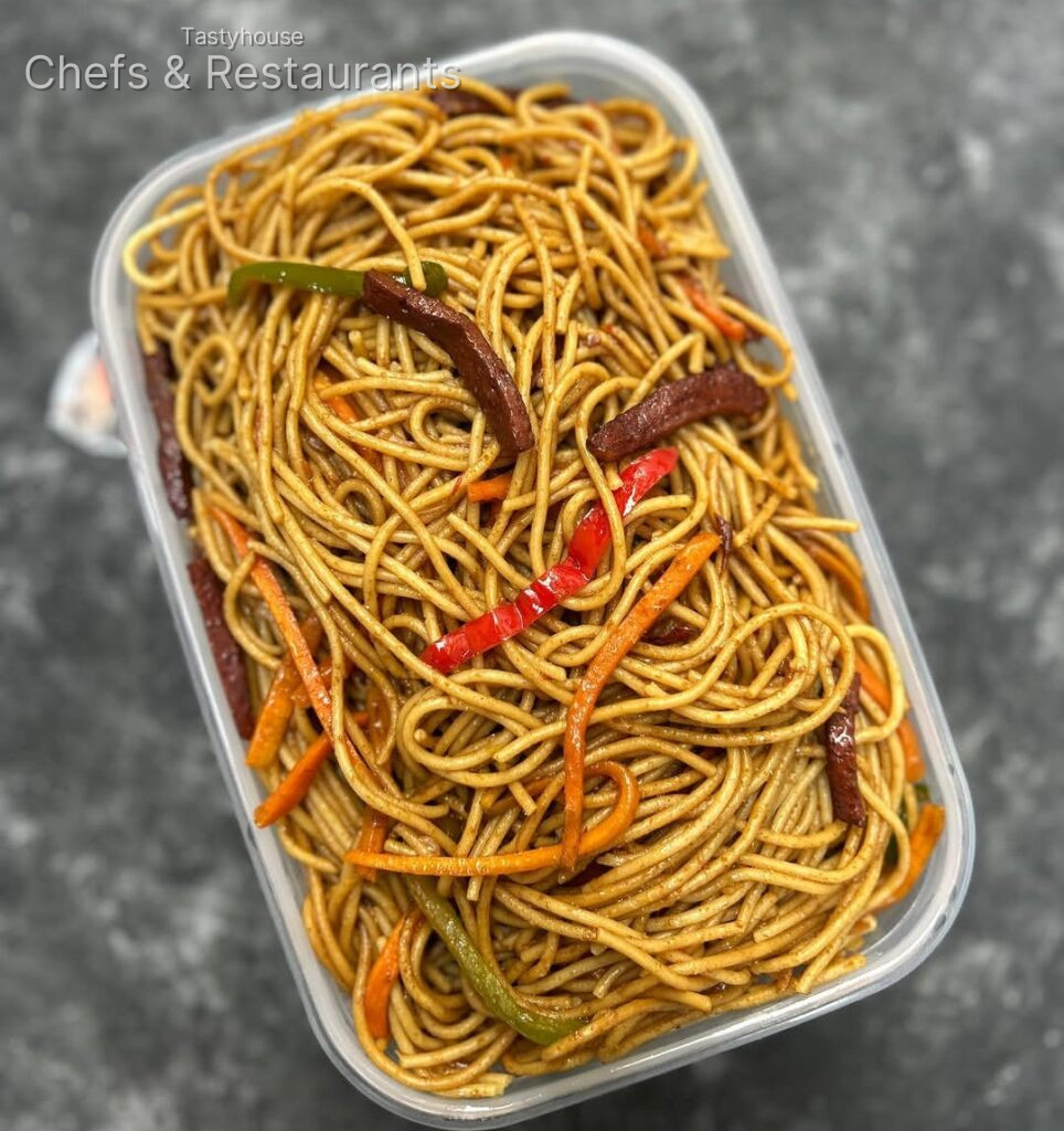 Stir fry spaghetti