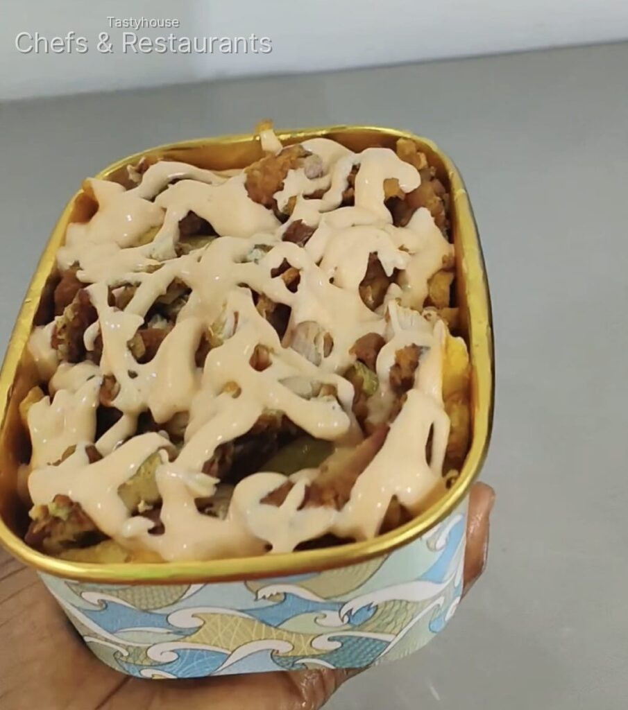 Chicken Loaded fries with cheese