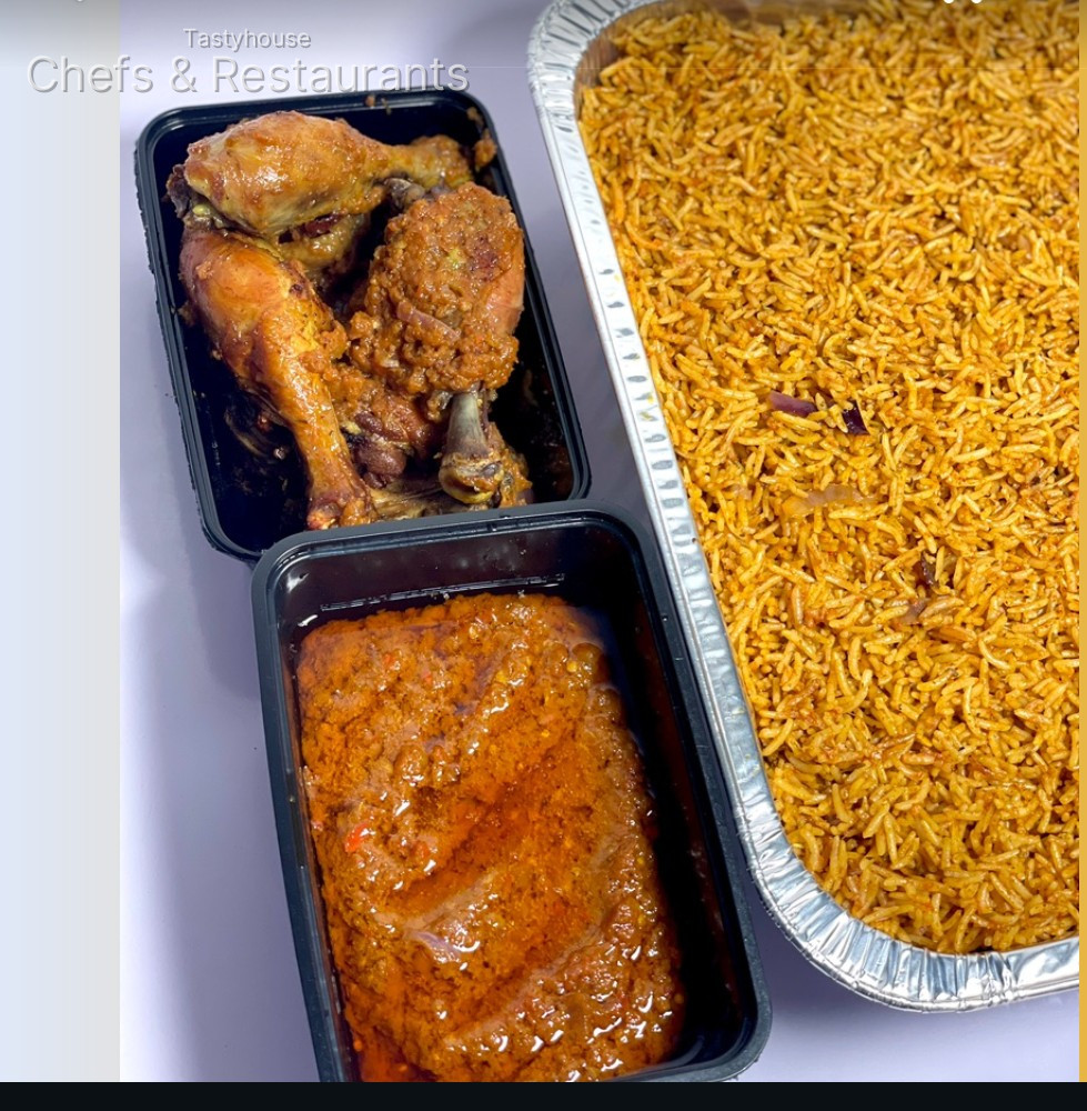 Jollof rice and Chicken