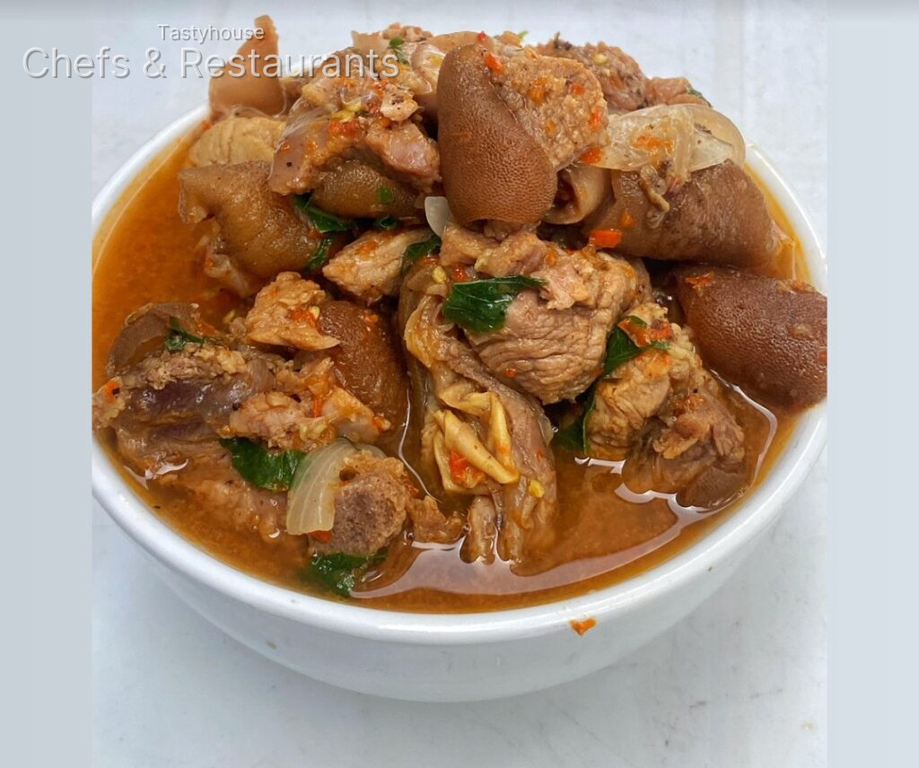 Goatmeat peppersoup liter bowls
