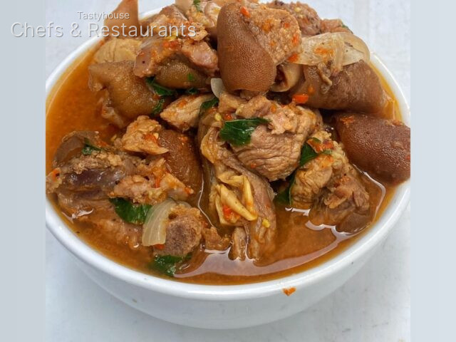 Goatmeat peppersoup liter bowls