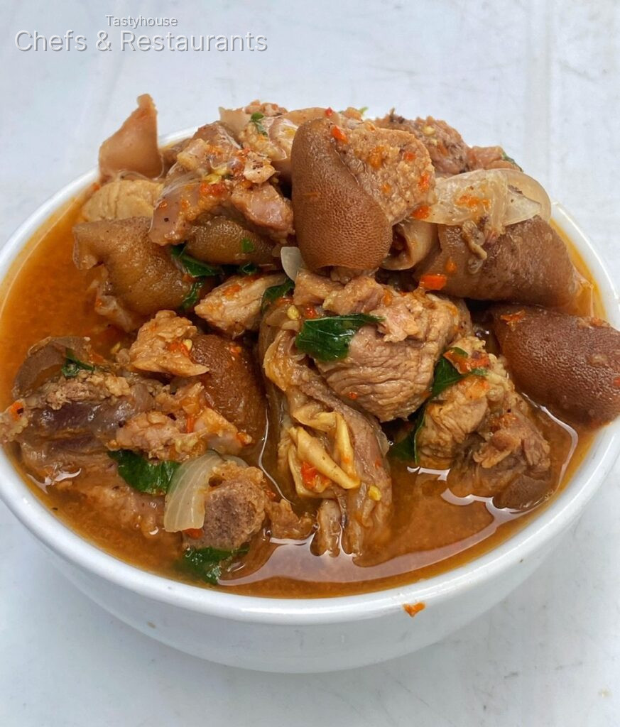 Goatmeat peppersoup liter bowls
