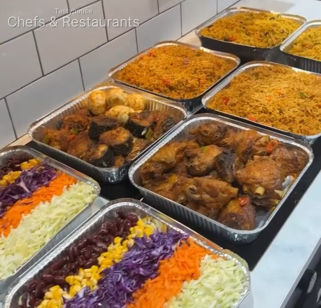 Delicious meal spread