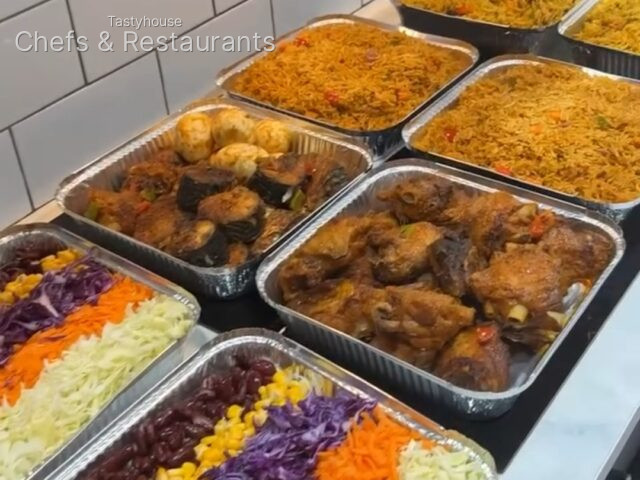 Delicious meal spread