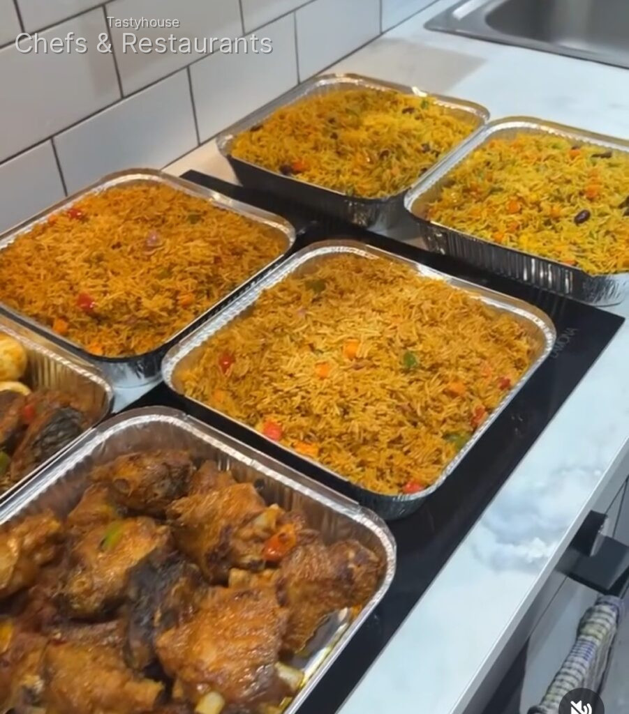 Delicious meal spread
