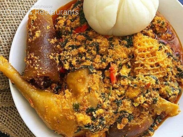 Égusi and Swallow with Proteins