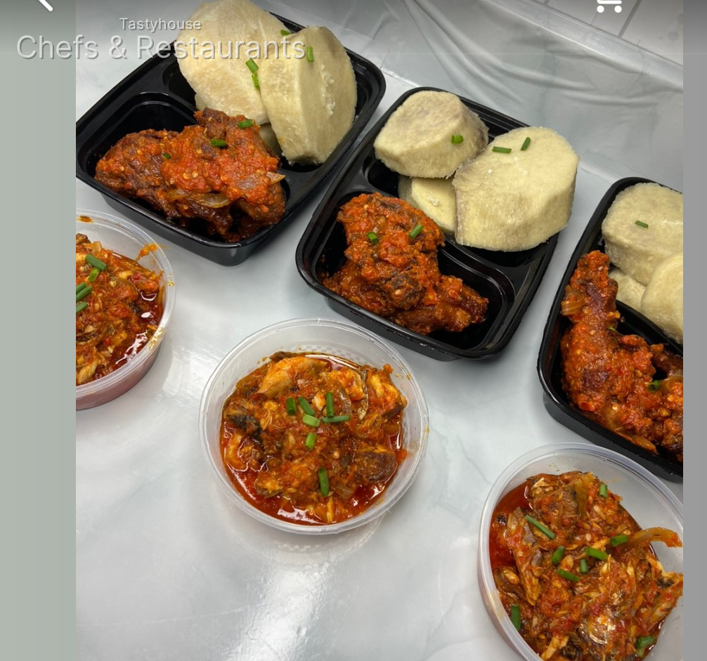 Boiled yam x fish sauce x peppered fried chicken