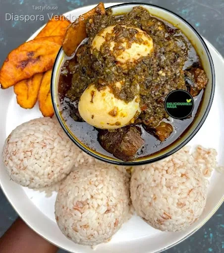 Ofada Rice & Ayamase