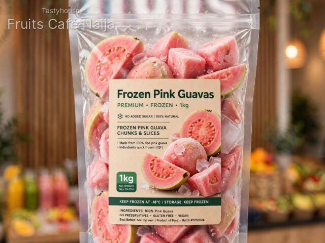 🍑 Frozen Pink Guava Fruit Nationwide Delivery