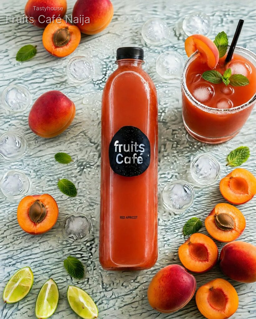 🍑 Fresh Red Apricot Fruits Juice in Lagos
