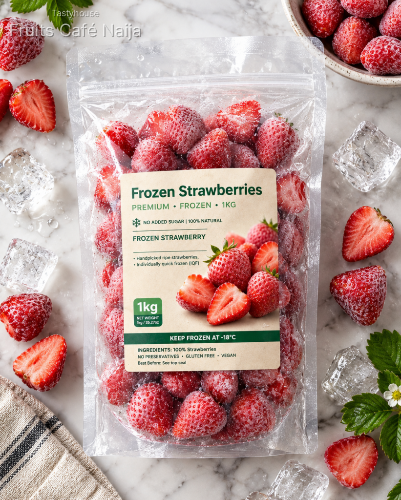 🍓 Freshly Frozen Strawberries Fruits Nationwide Delivery