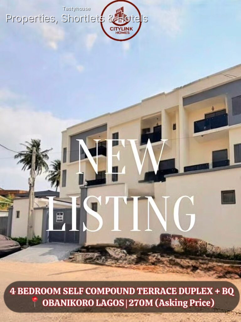 4 BEDROOM SELF COMPOUND TERRACE DUPLEX WITH BỌ