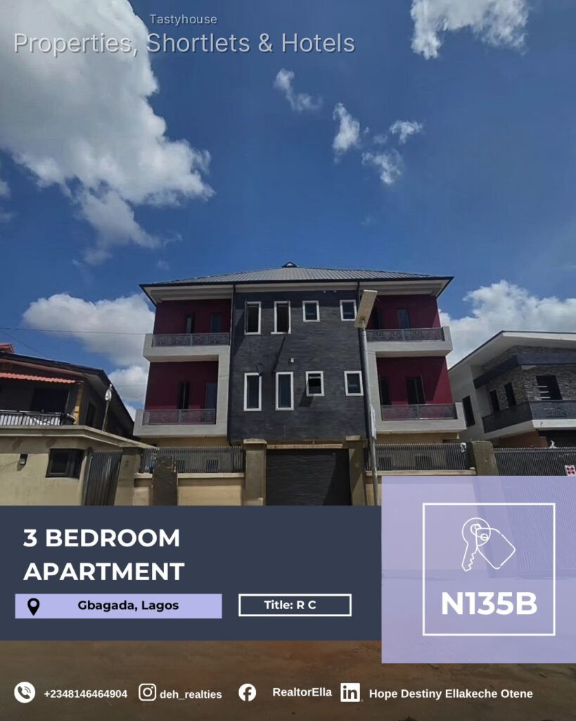 NEWLY BUILT 3 BEDROOM APARTMENT