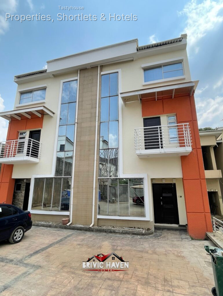 2 units of 4 bedroom terrace duplex with 2 living rooms and a bq