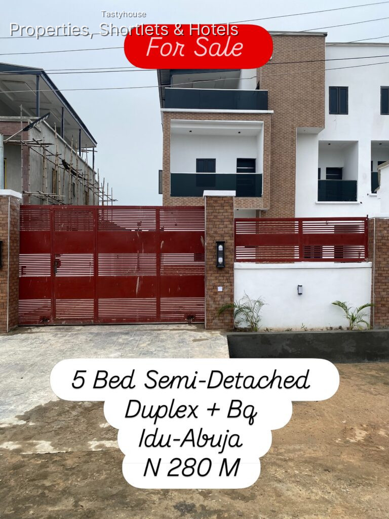 5 Bedroom Semi Detached Duplex1 Room BQ