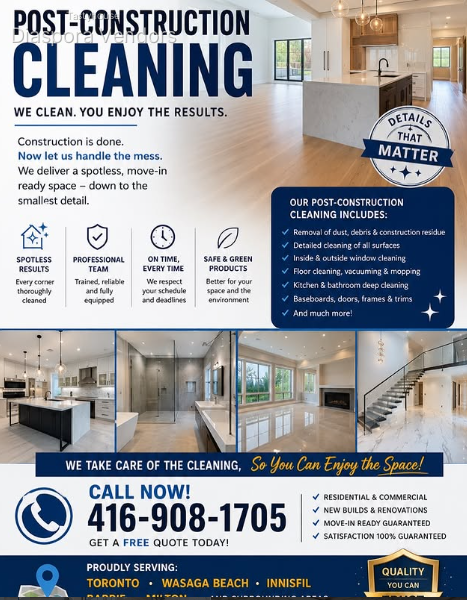 Post-Construction Cleaning Services