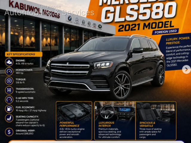 2021 Mercedes-Benz GLS580 Foreign Used
