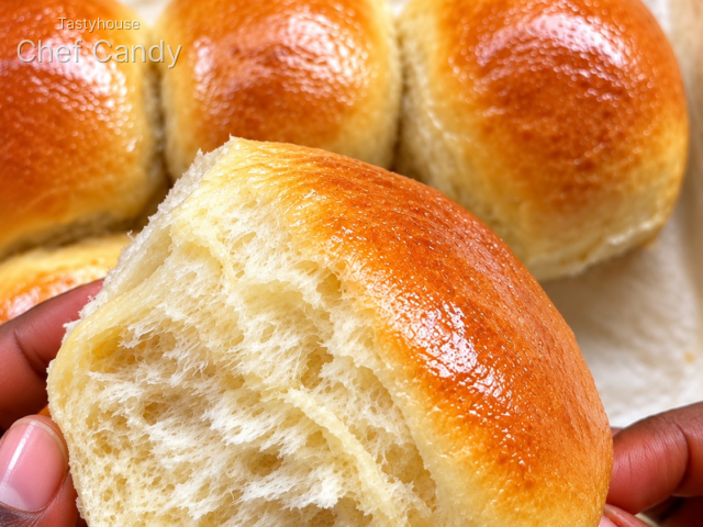 Homemade yoghurt dinner roll